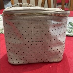 Kate Spade Cream and Black Dot ‘Out To Lunch’ Bag